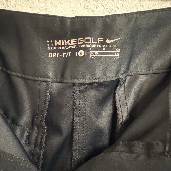 Nike Golf Dri-Fit Black Women’s Size 6 Shorts Athletic Knee Length Sportswear - Picture 4 of 7
